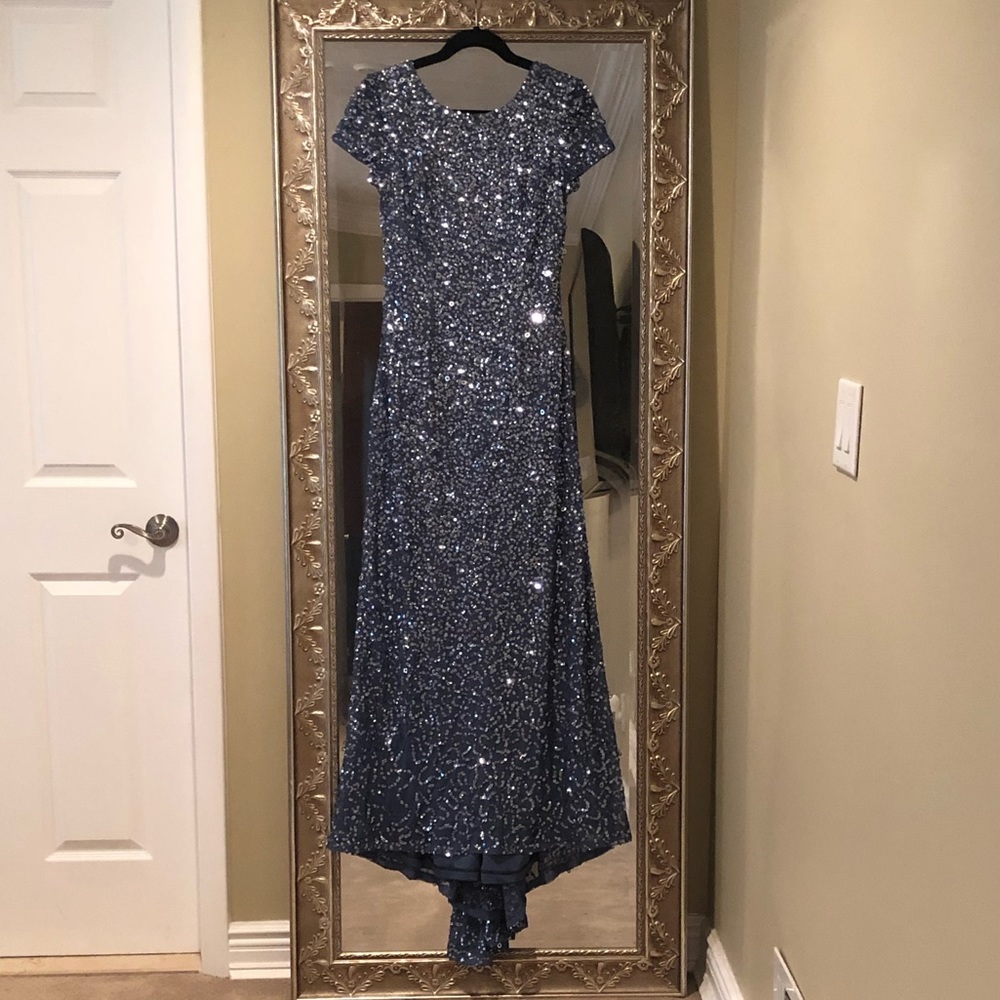 Adrianna Papell sequin gown